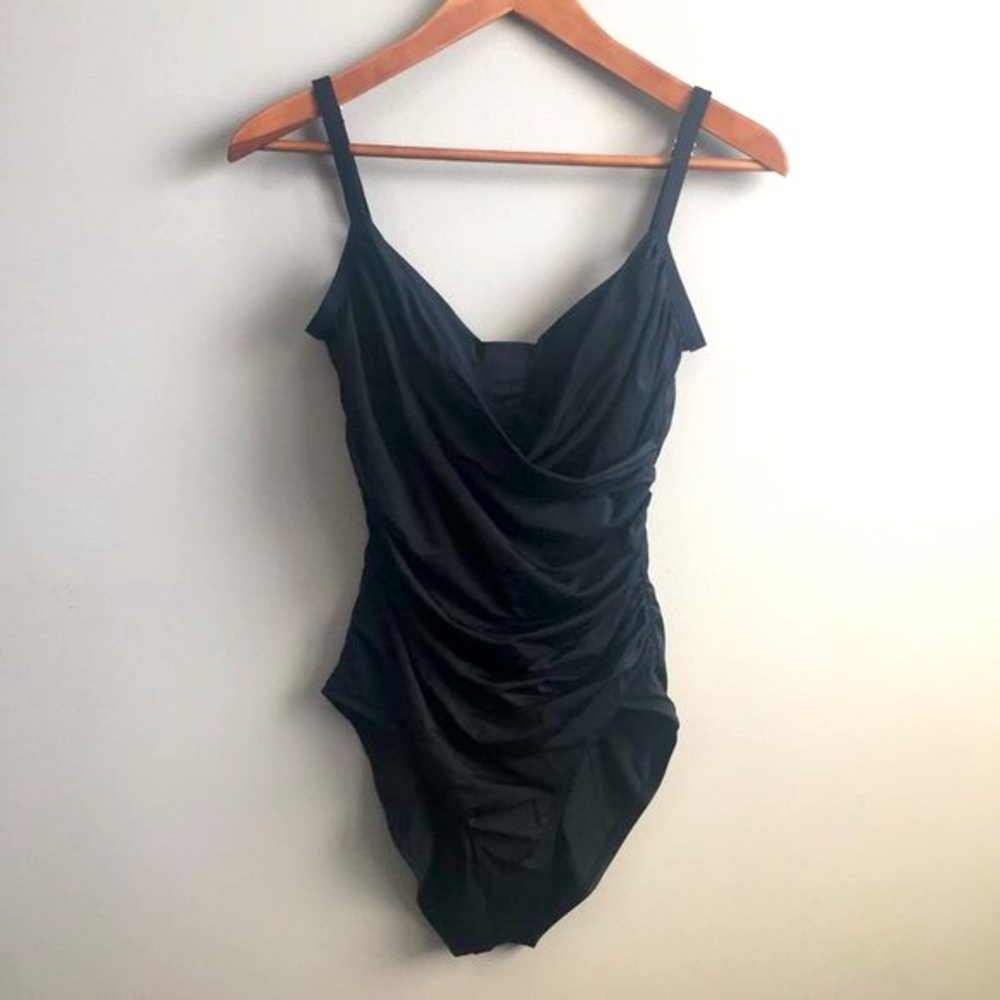 Jantzen Draped Criss-crossed Swimsuit